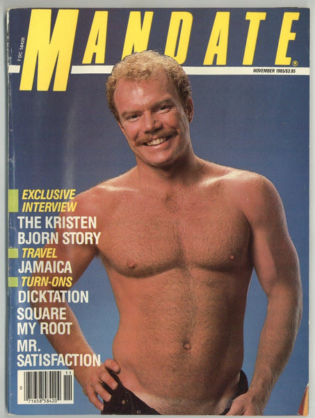 Mandate 1985 Kristen Bjorn Malexpress Studio 98pg Vintage Gay Magazine M22935