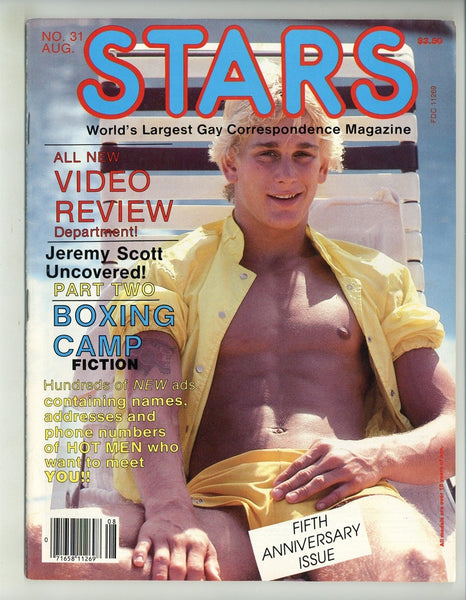 Stars 1984 Jeremy Scott 64pgs Stars Publications Inc Smooth Pinups Oil Gay Magazine M25095