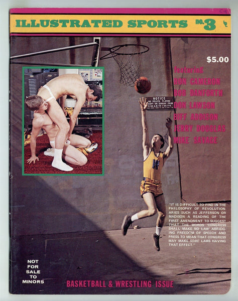 Illustrated Sports V1#3 Ron Cameron, Bob Danforth, Don Lawson 1975 Gay Sports Pictorial Magazine 48pgs Basketball Wrestling Jocks M28939