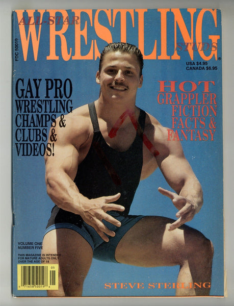 Wrestling Studs 1991 Steve Sterling Beefcake Hunks 100pgs Gay Magazine M29341