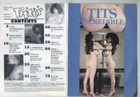 Titter 1987 Incredible Brunette Jilda! Kay Parker, Candy Sample Lotta Top 78pg Big Boobs Magazine, GC Publishing M29643