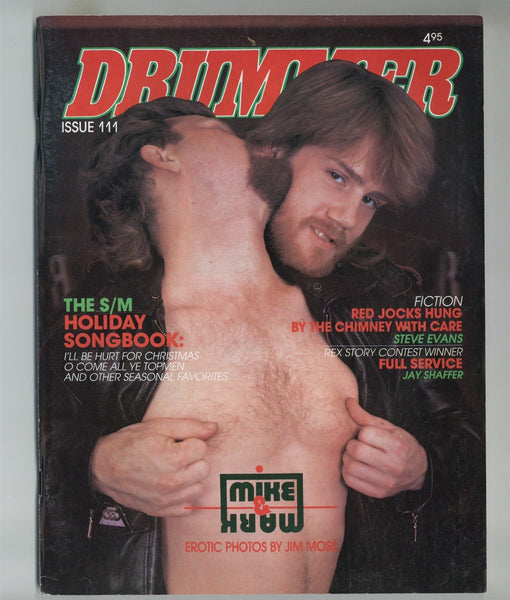 Drummer #111 Jim Moss 1987 Scott Tucker, Bill Ward, Larry Townsend 100pgs S/M Gay Leathermen Magazine M30121