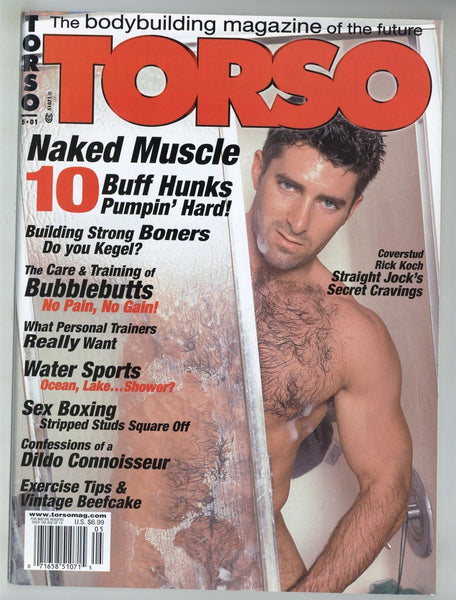 Torso 2001 Rick Koch, Christopher Rice, Steven Pike, Tomas Talisman, Derek Reeves 100pgs Gay Pinup Magazine M30165