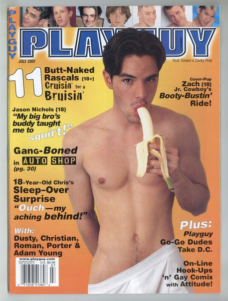 Playguy 2001 Christian McLean, Christian Zimata, Dusty Morgan, Jason Nichols 100pgs Gay Pinup Magazine M30167
