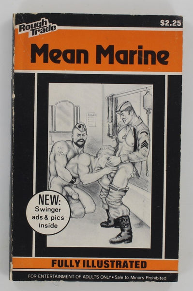 Mean Marine by Mannie Hall 1977 Rough Trade RT-453 Gay BDSM Pulp Book PB388