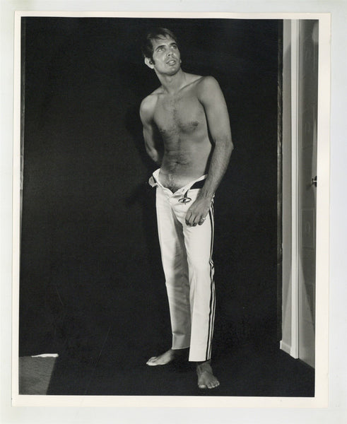Chad Roberts 1970 Richard Roesener Tall Tan Beefcake D/W 8x10 Dreamy Handsome Gay Artistic Nude Photo J13176