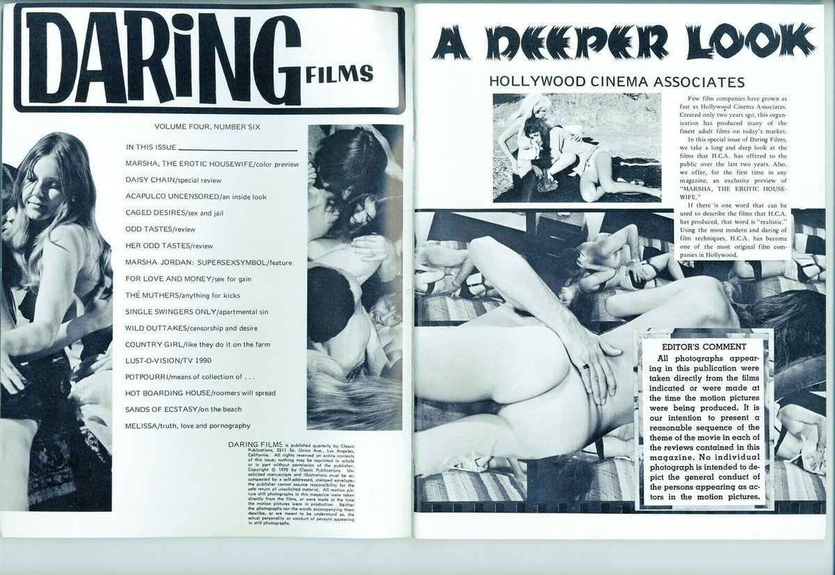 Daring Films 1970 Sexploitation 80pg Drugs LSD Satan Beatnik Hippie Se image