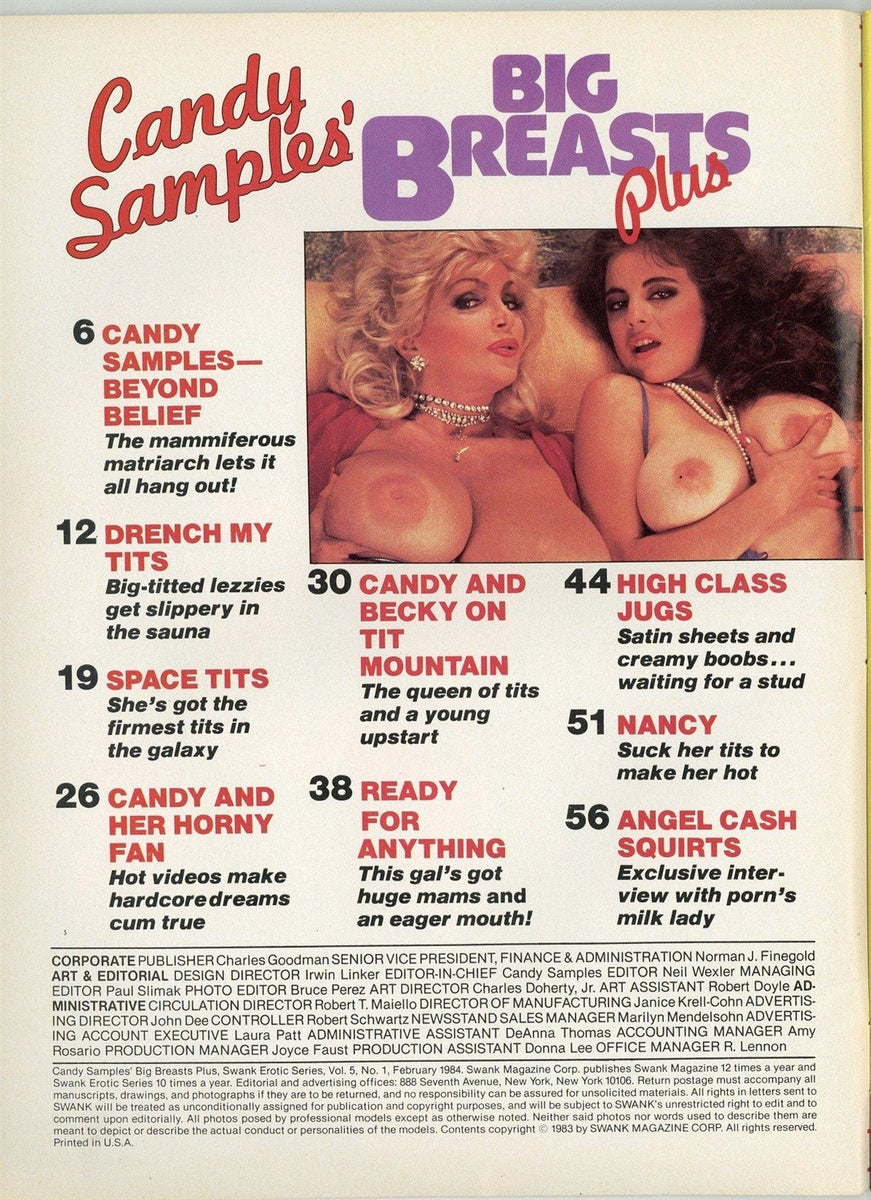 Big Breasts Plus 1984 Candy Samples 17p, Kelli Stewart, Angel Cash Swa –  oxxbridgegalleries