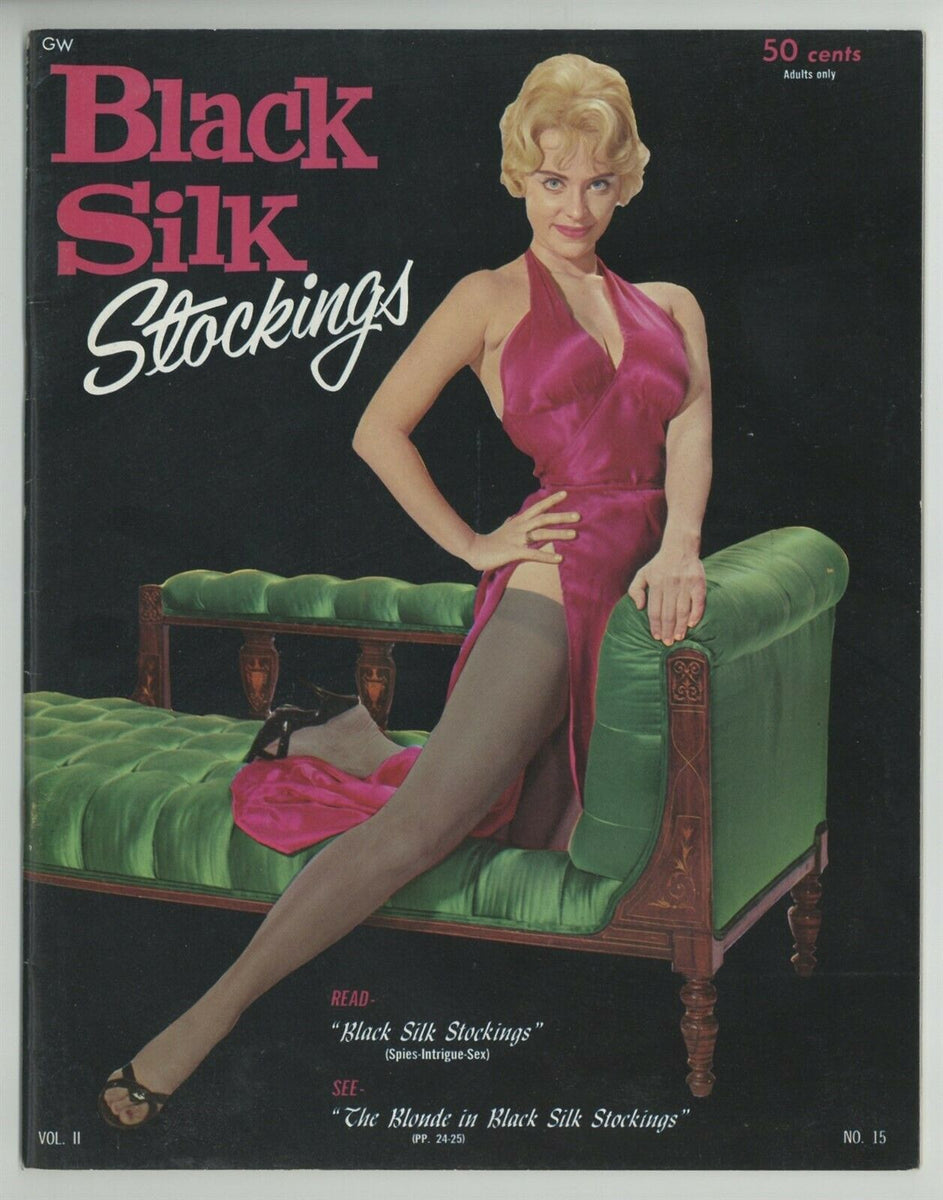 Black Silk Stockings 1960 Elmer Batters Cover 48pg Nylon Heels Long Le –  oxxbridgegalleries