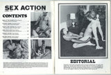 Sex Action V8#3 Eros Goldstripe 1977 Hot Blonde Hard Sex FMF 56pg M22482