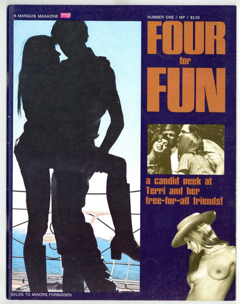 Four For Fun #1 Marquis 1969 Hippies Group Sex Lesbians 64pg Hairy Females M22508