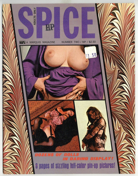 Spice #2 Marquis Press 1969 Gorgeous Solo Women Big Boobs Breasts 64pg Busty Babes M22510