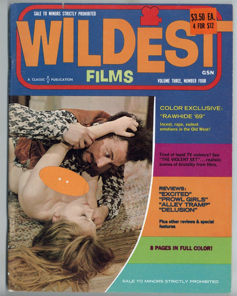 Wildest Films V4#1 Golden State News/ Orbit 1969 Rawhide '69, Love My Way 80pg M22615
