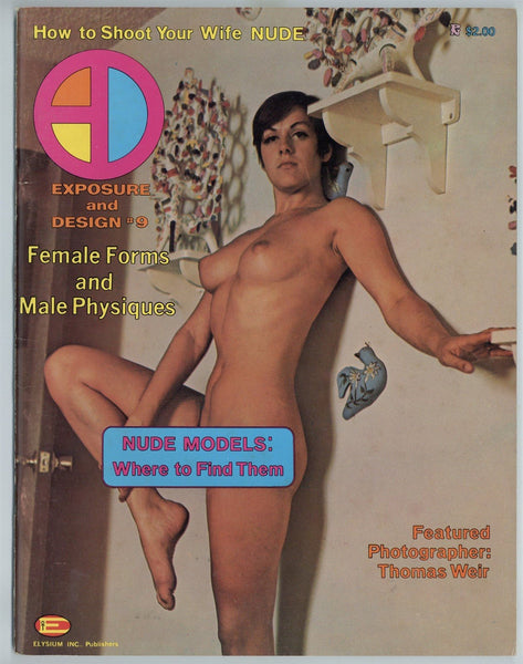 Exposure & Design #9 Elysium Publications Candee Barr 1968 Psychedelic Hippie Erotica 52pg Nude Art M22638