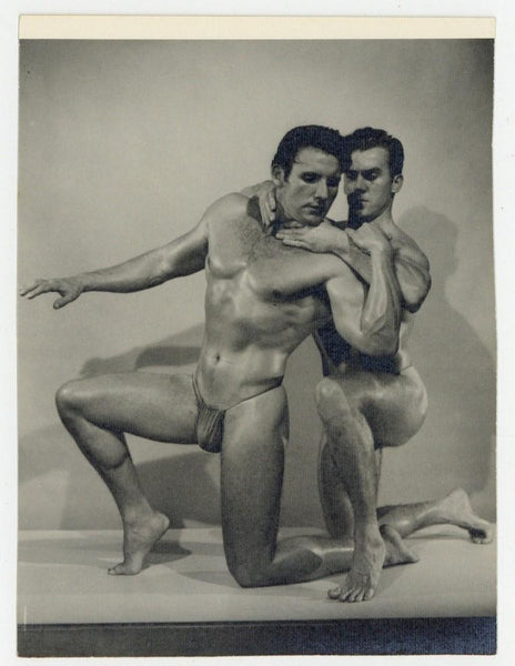 Bruce Of Los Angeles 1950 Gay Beefcake Tanned Muscular Wrestlers Physique Q8268