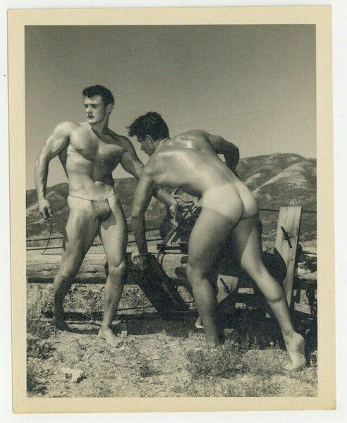 Bruce Of Los Angeles Original 1950 Gay Physique Beefcake Body Builders Q7045