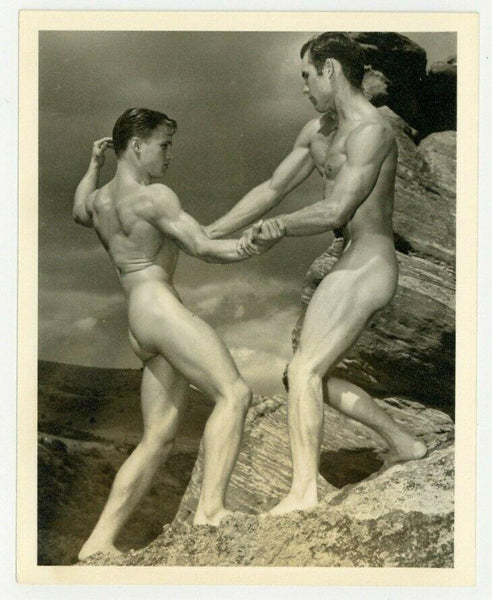 Don Whitman 1950 Pat Burnham & Kenny Owens Gay Physique Beefcake Photo Q7338
