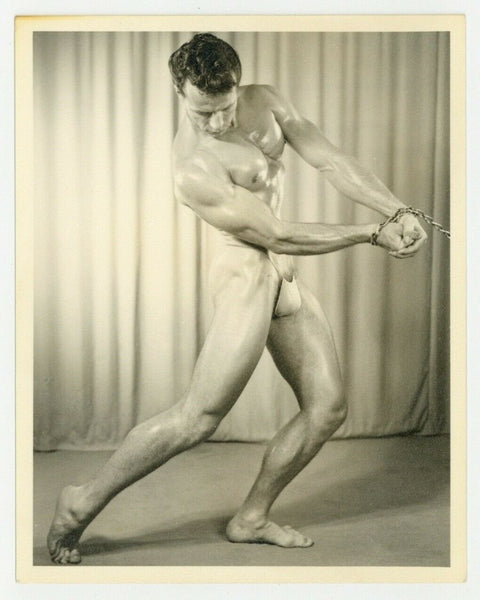 Keith Lewin 1950 Beefcake Bondage Photo WPG Don Whitman Gay Physique Nude Q7355