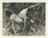 WPG Buff Wrestlers 1950 Gene McNall & Bill Neal 5x4 Beefcake Physique Photo 8120