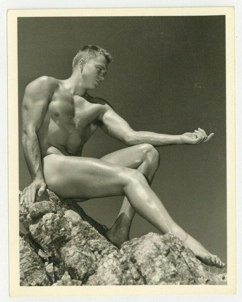 Western Photography Guild 1950 Jim Drinkward Gay Physique Beefcake Photo Q7342