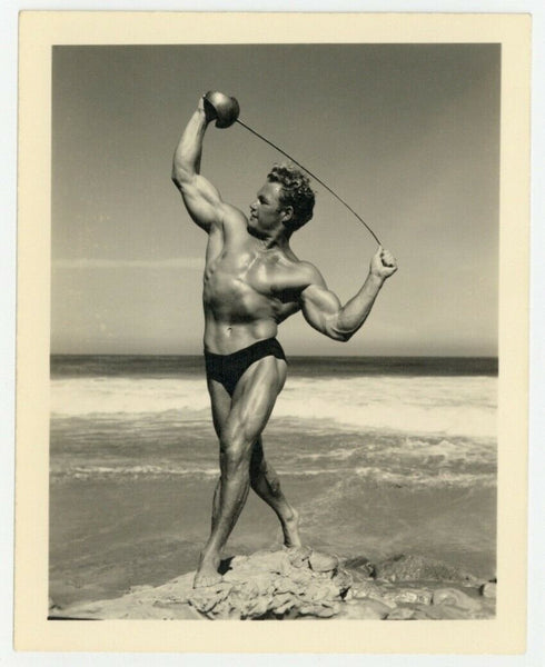 Roy Hilligan Beefcake Photo 1950 Bruce Of LA Gay Physique Sword Fencing M7445