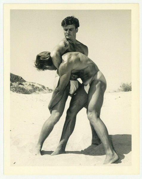Western Photography Guild 1950 Don Whitman Beefcake Gay Physique Wrestling Q7314