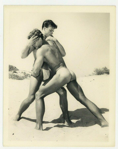 Western Photography Guild 1950 Don Whitman Beefcake Gay Physique Wrestling Q7313