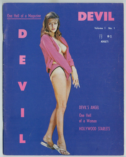 Devil V1#1 April Third Pub 1960 Diane Weber Vintage Pinups 80pgs Legs M22963