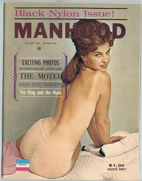 Manhood V1#6 International Publications 1963 Black Nylon Issue Pinups 72p M22970