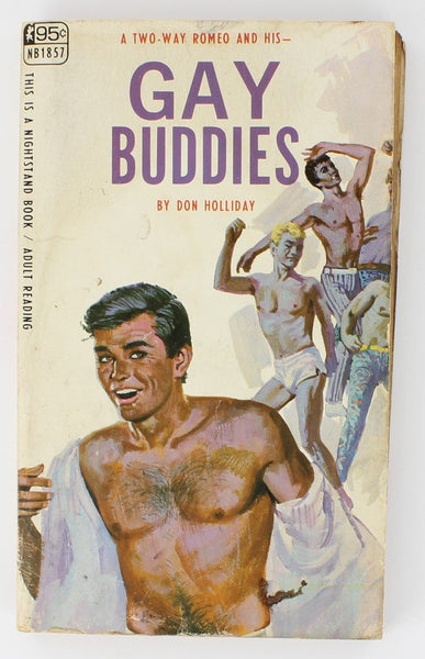 Gay Buddies by Don Holliday Victor Banis 1967 Corinth Greenleaf NB1857 Gay Pulp B38