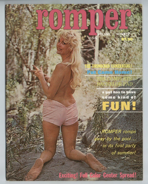 Romper V1#1 RNS Publishers 1964 Golden State News 74pgs Vintage Pinup Magazine M23680