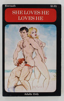 She Loves He Loves He 1990 Star Distributors 154pg Bisexuals Series Vintage Married Gay Bi Male Pulp PB114