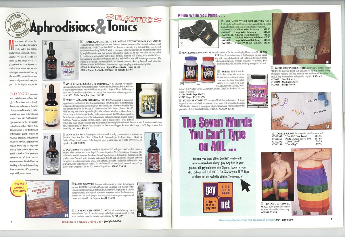 Catalog X Summer 1996 Lucas Richton 40pgs Vintage Gay Catalog M23942