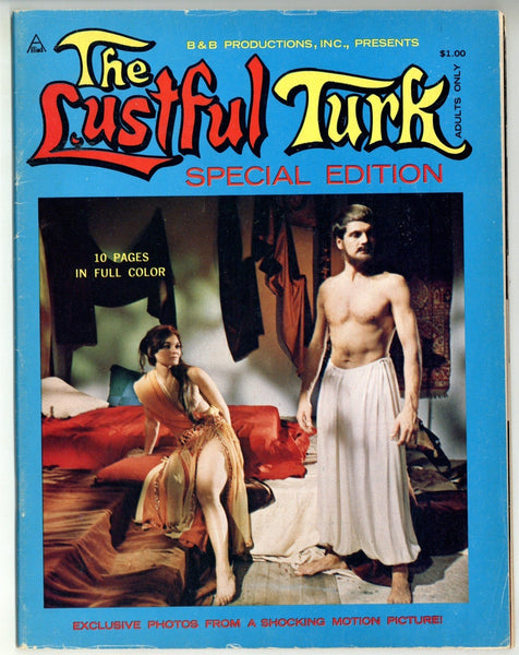 The Lustful Turk 1968 B&B Productions 64pgs Sexploitation Movie Pulp Magazine M4130