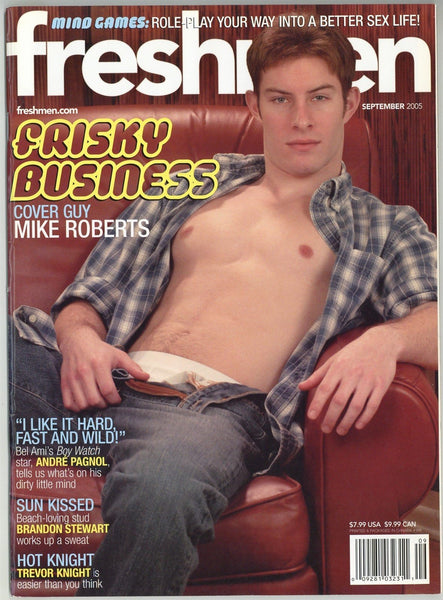 Freshmen 2005 Mike Roberts, Andre Pagnol, Brandon Stewart, Trevor Knight 82pgs Gay Pinup Magazine M24154