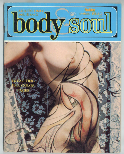Body & Soul V2#1 Pendulum 1969 Trashy Psychedelic Lesbian Porn 72pg Hippie Women 72pg Calga Publications Ed Wood Jr Magazine M24593