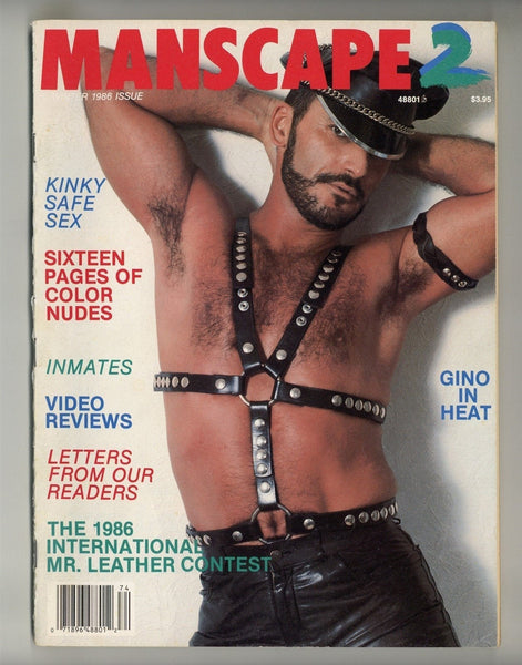 Manscape 2 Leatherman 1986 Naakkve, Bill Ward 100pgs Leather Gay Magazine M24387