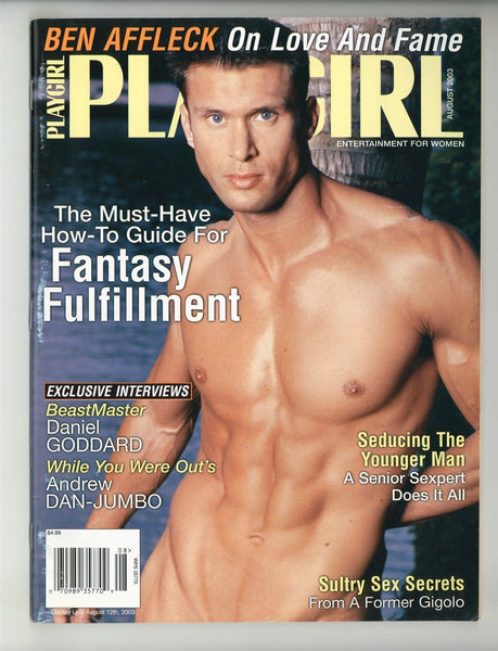 Playgirl 2003 John James 98pgs Buff Beefcake Hunks Gay Physique Magazine M24423