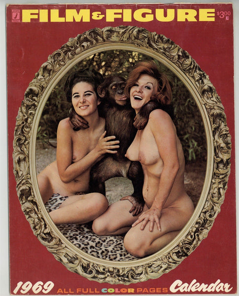 Film & Figure Calendar 1969 Jaybird 16pgs Nude Psychedelic Hippie Girls Hairy Beaver Magazine M26177
