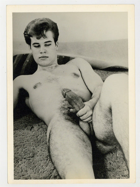 Teddy Boy Beefcake Hunk 1960 Pompadour Hair Well Hung 5x7 Gay Nude Photo J11145