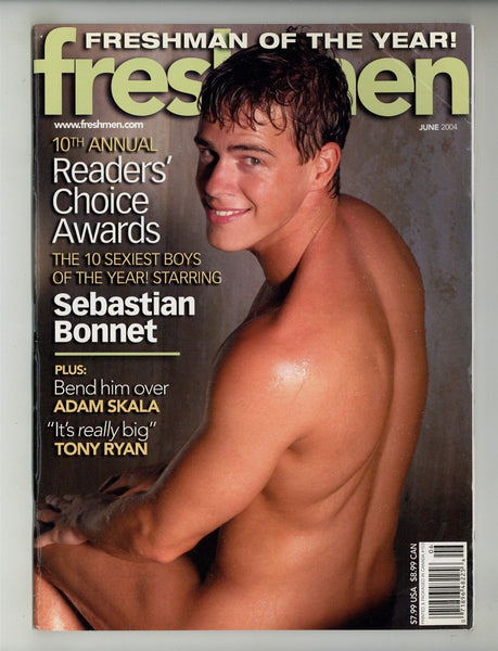 Freshmen 2004 Adam Skala, Tony Ryan, Sebastian Bonnet 82pgs Gay Magazine M28556
