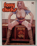 Foxy Chicks V1#4 Disco Era Porn Magazine 1975 Spread Eagle Female Pinups 64pg Chelsea Publishing M28655
