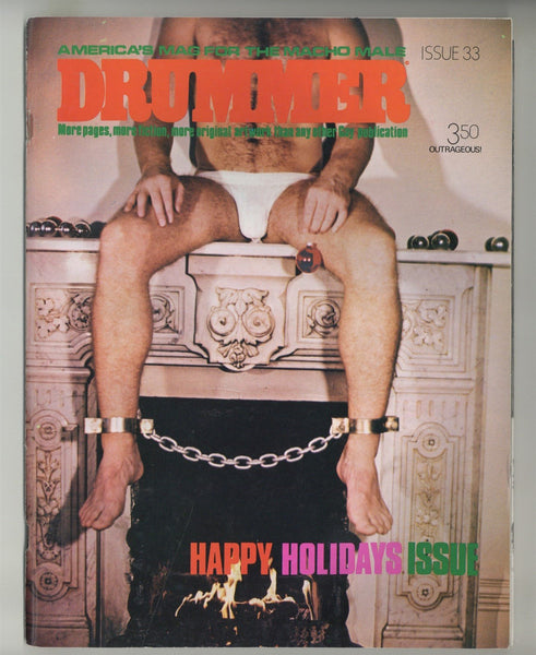 Drummer 1979 Will Ness, Zeus Studios 88pgs Hairy Men Gay Leathermen Magazine M28733