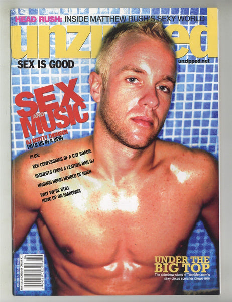 Unzipped 2006 Scotty Thomson 82pgs Matthew Rush Gay Physique Magazine M28734
