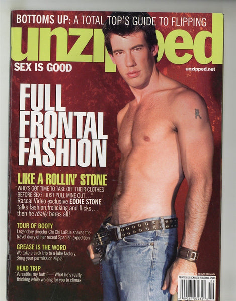 Unzipped 2005 Eddie Stone, Marcos David, Falcon Studios 82pgs Buff Beefcake Gay Magazine M28744