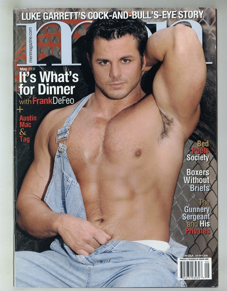 Men 2008 Frank DeFeo, Tag Rando, Mac Quintero 74pgs Austin Rodgers Gay Magazine M29056