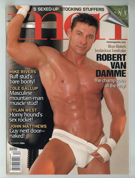 Men 2004 Robert Van Damme, Mike Rivers, Cole Gallup, Dylan West 82pgs John Matthews Gay Pinups Magazine M29063