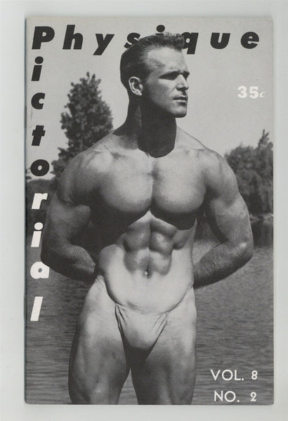 Physique Pictorial V8#2 AMG 1958 Vic Seipke, Johnny Jolcin 32pgs Vintage Gay Magazine M29119