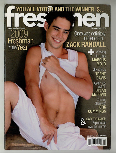 Freshmen 2009 Marcus Mojo, Trent Davis, Dylan McLovin, Kirk Cummings, Carter Nash 74pgs Gay Magazine M29376