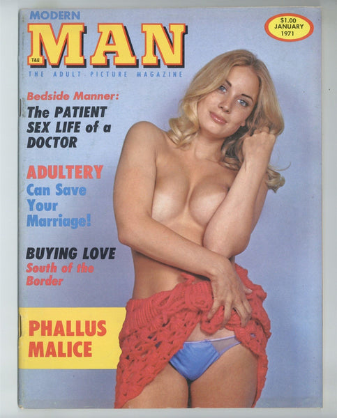 Modern Man 1971 Solo Female Pinup Magazine, GI Joe Action Figure 68pg Publishers Development Corp, NYC M29885